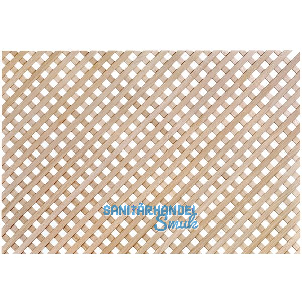 Holzgitter ganze Tafel, diagonal, 1230 x 600 mm, Esche hell