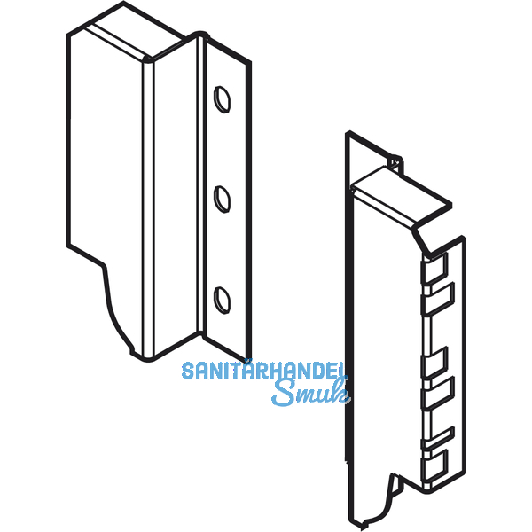 BLUM ANTARO Tandembox Rckwandhalter Z30K00S, Seidenwei