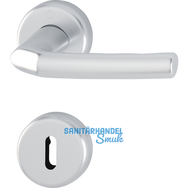 HOPPE Drckergt. BIRMINGHAM - auf Ros. BB, TS37 - 42, silber eloxiert