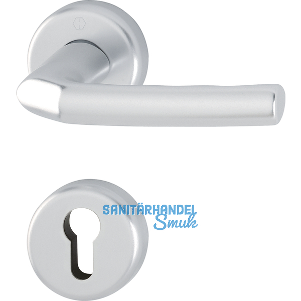 HOPPE Drckergt. BIRMINGHAM - auf Ros. PZ, TS37 - 42, silber eloxiert