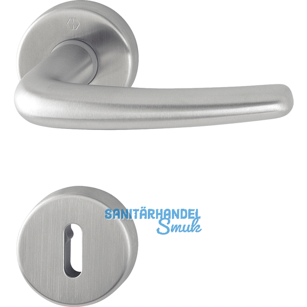 HOPPE Drcker DENVER auf Drckerrosette BB, Edelstahl