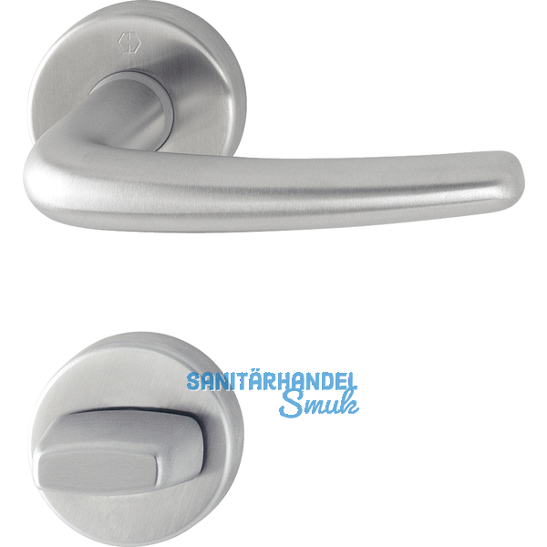 HOPPE Drcker DENVER auf Drckerrosette WC, Edelstahl