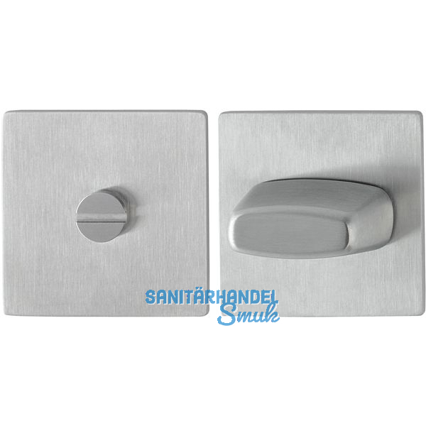 HOPPE Flachrosetten mit Sttznocken eckig WC, Edelstahl