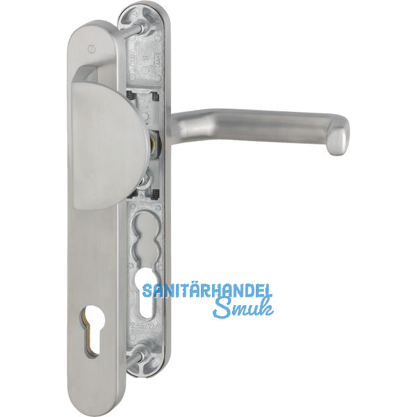 HOPPE Wechselgarnitur LIVERPOOL - m.Griffplatte u.LS PZ92, Edelstahl