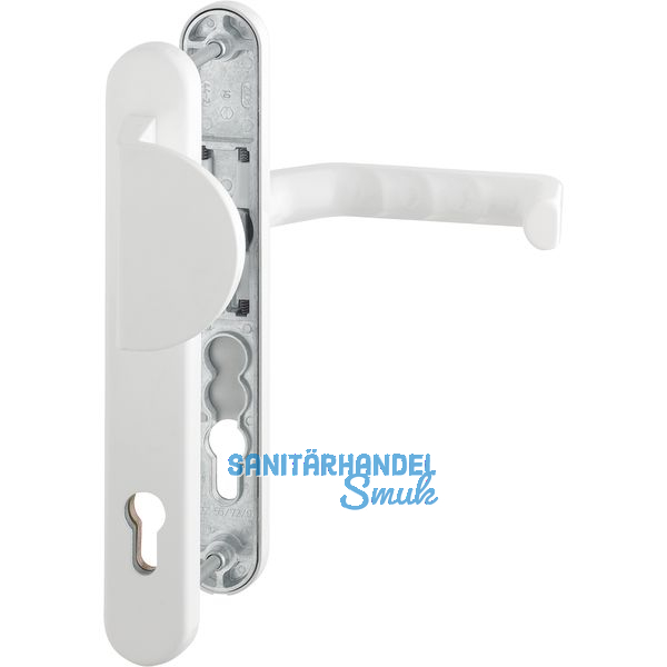 HOPPE Wechselgarnitur LIVERPOOL - m.Griffplatte u.LS PZ92, Alu wei RAL 9016