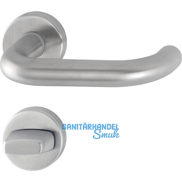 HOPPE Drckergt. PARIS - auf Ros. WC, TS37 - 42, 37 - 42, Edelstahl matt