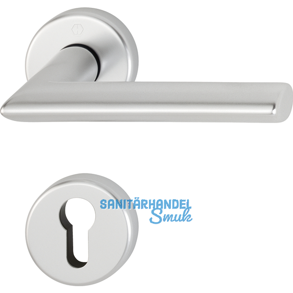 HOPPE Drckergt. STOCKHOLM - auf Ros. PZ, 37 - 47, silber eloxiert