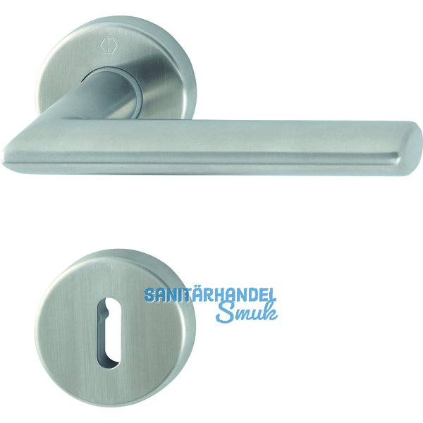 HOPPE Drckergt. STOCKHOLM - auf Ros. BB, TS40 - 45, Edelstahl matt