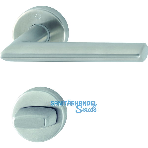 HOPPE Drckergt. STOCKHOLM - auf Ros. WC, TS37 - 42, Edelstahl Effekt