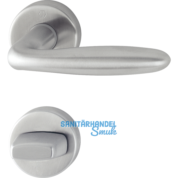 HOPPE Drckergt. VERONA - auf Ros. WC, TS37 - 42, Edelstahl matt