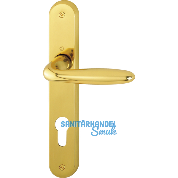 HOPPE Drckergt. VERONA - auf LS PZ88, TS32 - 48, Messing poliert