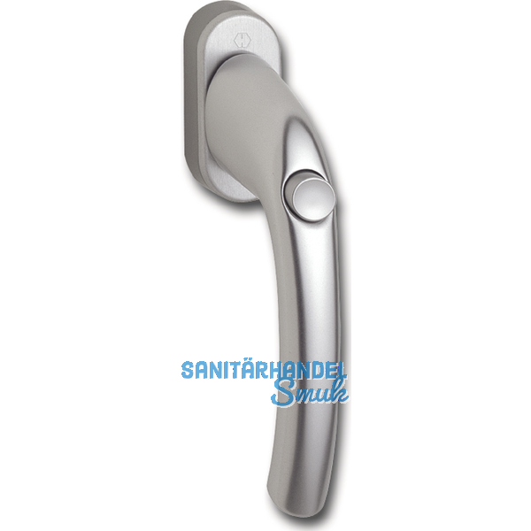 HOPPE Fenstergriff TOKYO - mit Sperrknopf, VK 7 x 32 mm, silber elox.