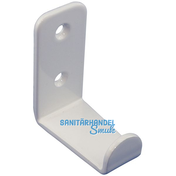 Mantelhaken Amenti Breite 25 mm, Hhe 54 mm, Stahl wei