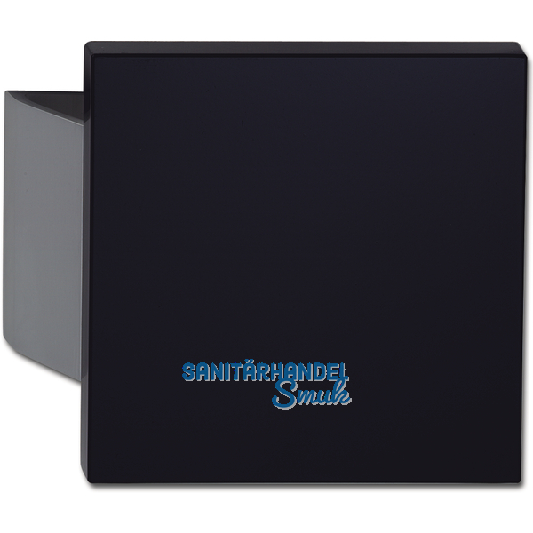 KWS Plattengriff SARAH - 150 x 150 x 18mm, Alu silber elox./schwarz