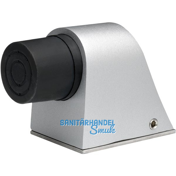 KWS Bodentrpuffer - Platte 55 x 80 mm, Hhe 70mm, Aluminium silberfrbig