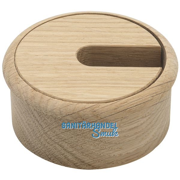 Kabeldurchgang rund, Holz, Eiche roh