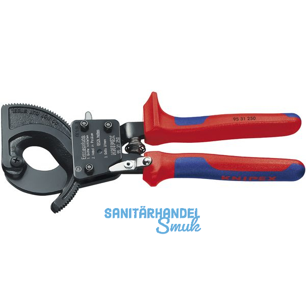 KNIPEX Kabelschneider Lnge 280 mm fr Kabeldurchmesser 52 mm