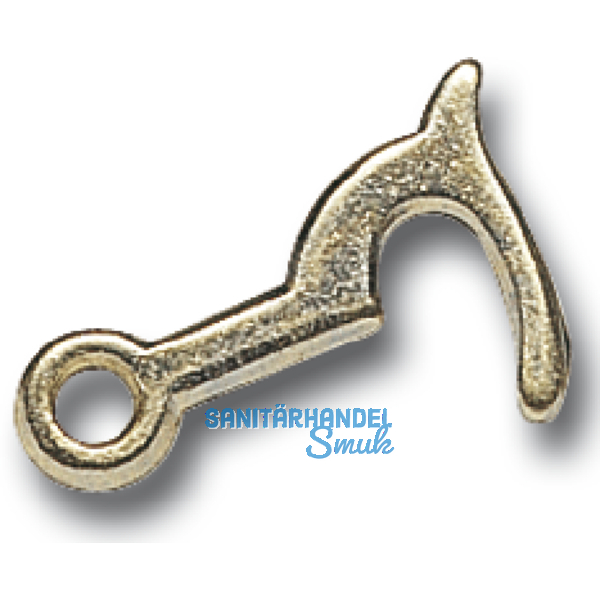 SECOTEC Kassettenhaken 20 mm Stahl vermessingt SB-2