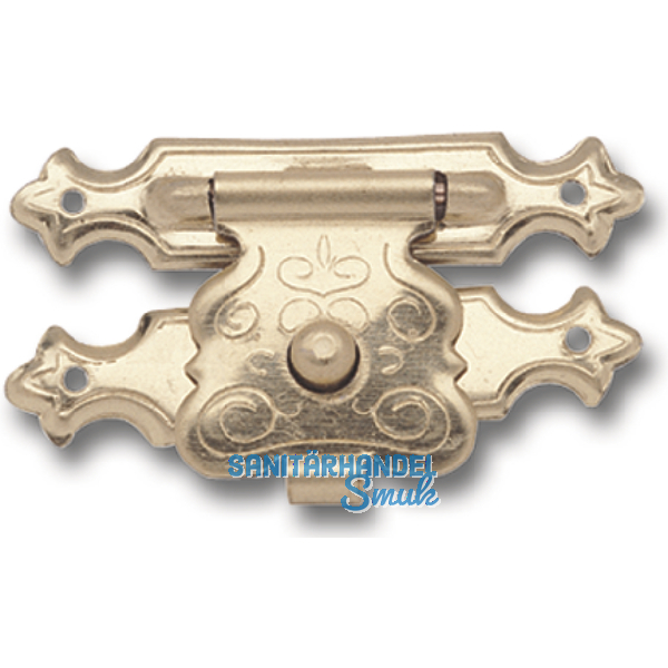 Kassettenverschluss 32x20 mm, Stahl vermessingt