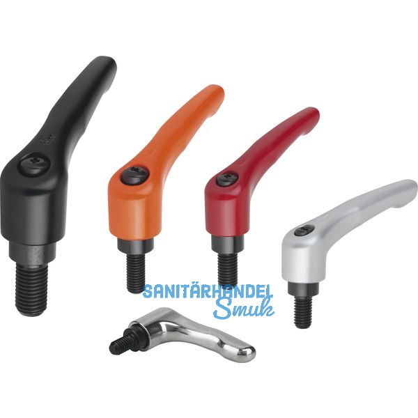 Kipp Klemmhebel mit Gewindestift M 6 x 25 mm