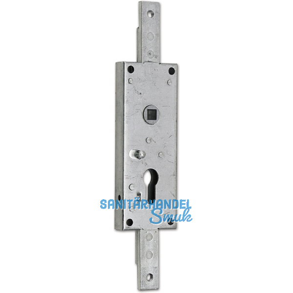 Kipptorschloss ungefedert, nach oben u. unten, Kasten 60x160 mm,verzinkt