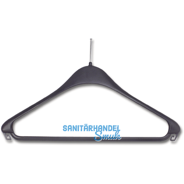 Kleiderbgel Osiris 1 mit Hotelstift, Hosensteg und 2 Rockhakerl, KS schwarz