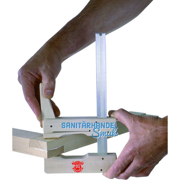 Klemmsia-Zwinge aus Weibuchenholz Spannweite 200 mm Ausladung 195 mm