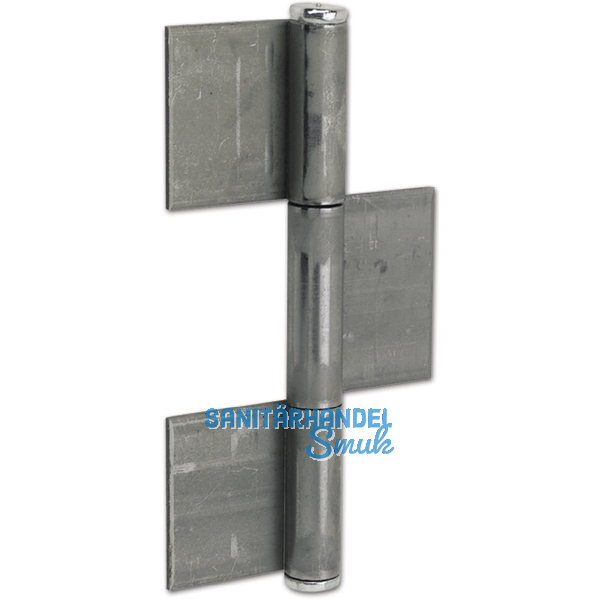 Konstruktionsband 3-tlg. 220 x 50 x 4 mm, Stahl blank