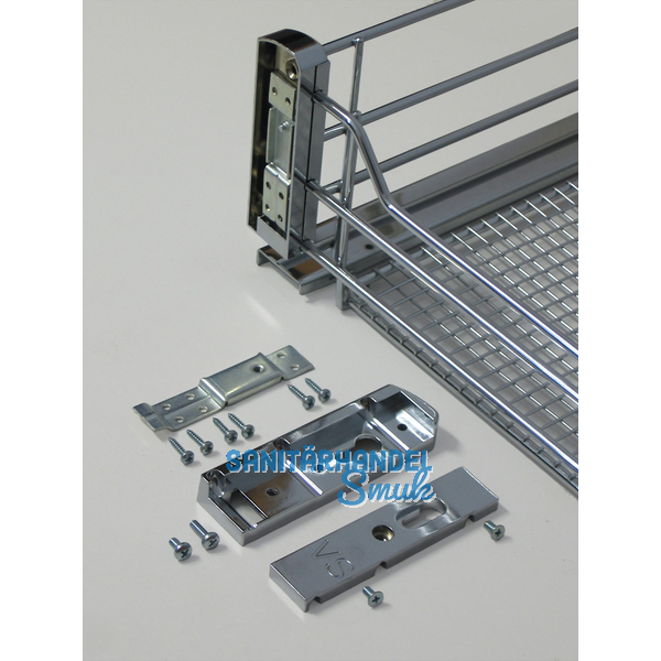 VAUTH-SAGEL Frontbefestigung, Stahl silberfarbig RAL 9006