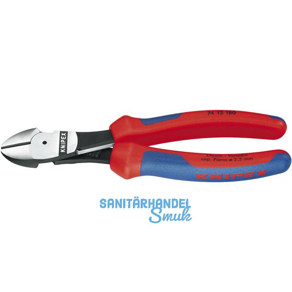 KNIPEX Kraft-Seitenschneider mit Feder DIN 5749 2K-Griff Lnge 180 mm