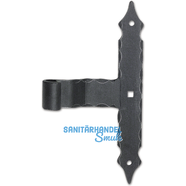 Kreuzband o. Kegel, 300 x 40 x 6 mm, Schmiedeeisen verzinkt geschwrzt