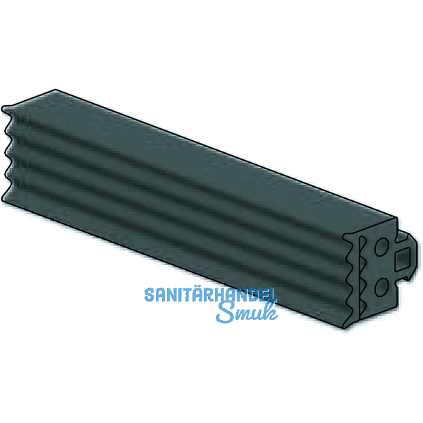 Dichtung 41AL-EPDM, fr Basisprofil Glasstrke 8 & 10 mm, Kunststoff grau