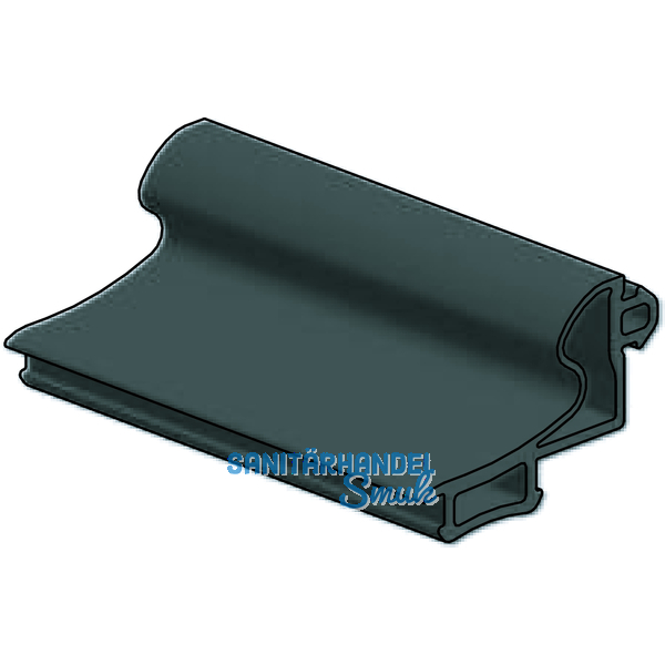 Dichtung 41AL-EPDM-B, fr Zargenprofil Glasstrke 8 & 10 mm, Kunststoff grau