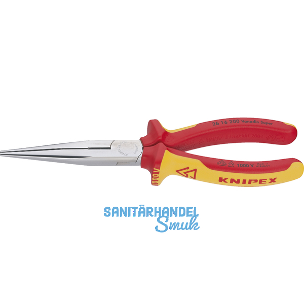 KNIPEX VDE-Langschnabelzange DIN 5745 gerade Lnge 160 mm