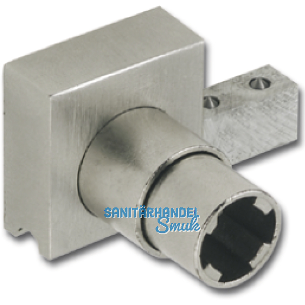 HEKNA Nr.2 515 Zylinder-Laufschuhschloss Profil ohne Glasnut, matt