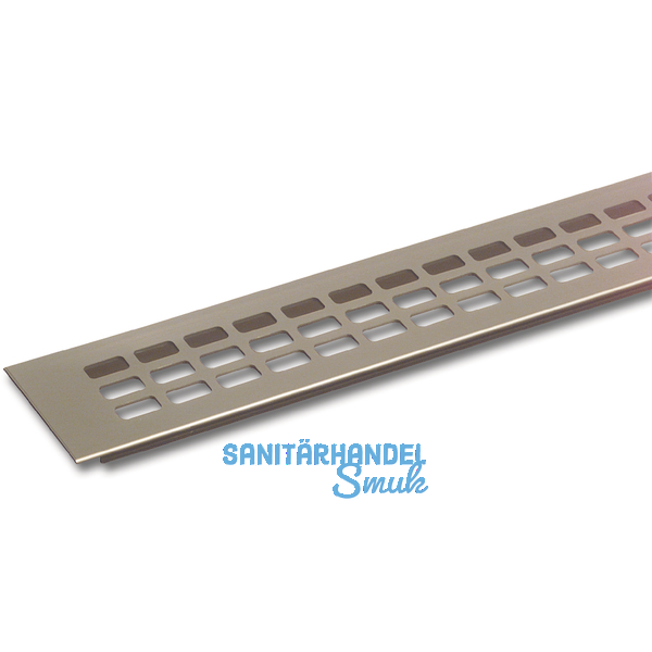 SECOTEC Lftungsgitter Aluminium Titan/Edelstahl Effekt 100X600 mm SB-1