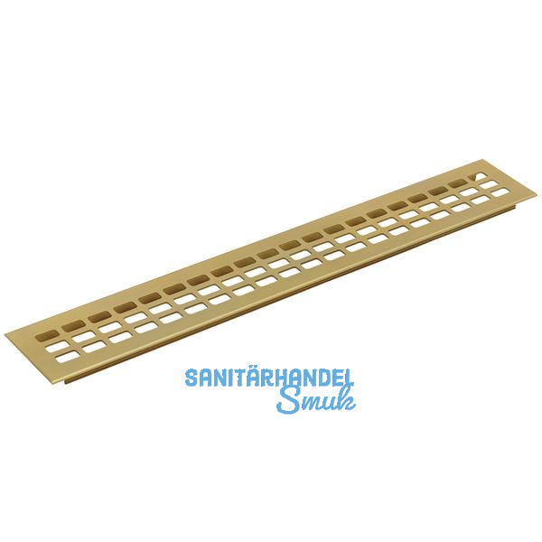 Lftungsgitter Lnge 800 mm, Breite 100 mm, Aluminium gold eloxiert