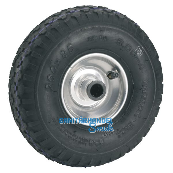 Luftrad 260 x 85 x 20 mm mit Stahlfelge Nabe 75mm