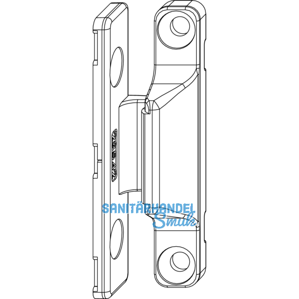 MACO Anpressverschluss, Flgel- und Rahmenteil Holz, wei (206585)