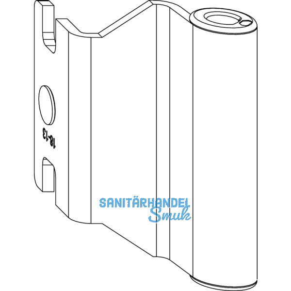 MACO Bandwinkel Doppeltopf 4/18-13 u. 12/18-13 mm, 130 kg, wei (207898)