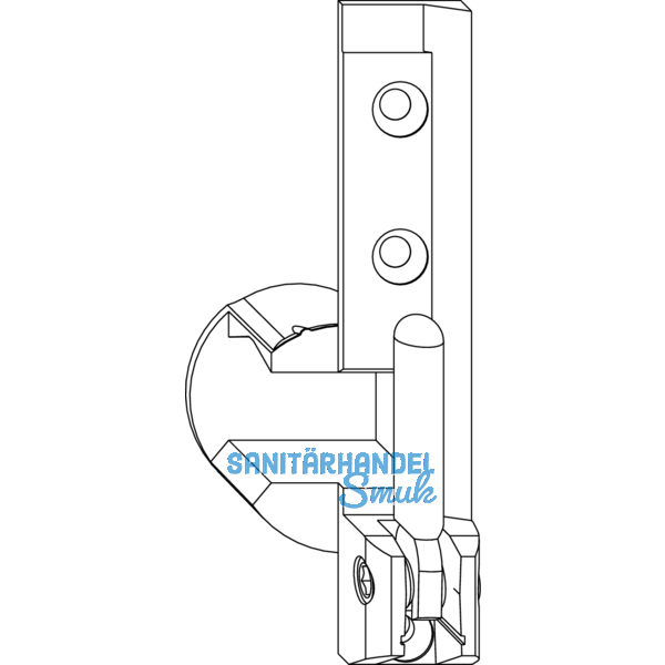 MACO Ecklager TO, 12/20 mm, rechts, 130 kg, silber (54722)