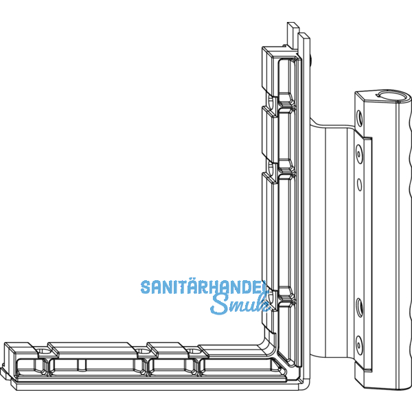 MACO Ecklagerband MAMMUT 180 kg, 12/18- 9 mm, wei, links (222507)