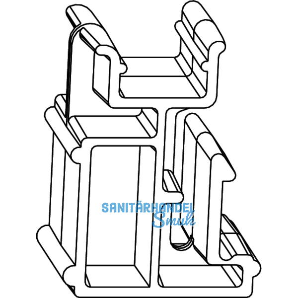 MACO Fiber-Therm Grundkrper Verbreiterungsverbinder 140 mm, silber (455125)