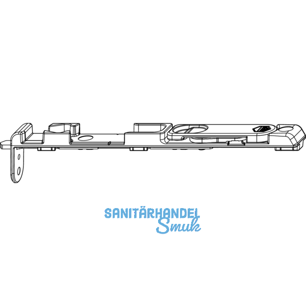 MACO Kantriegel unten, Euronut, L=170 mm, silber (52504)