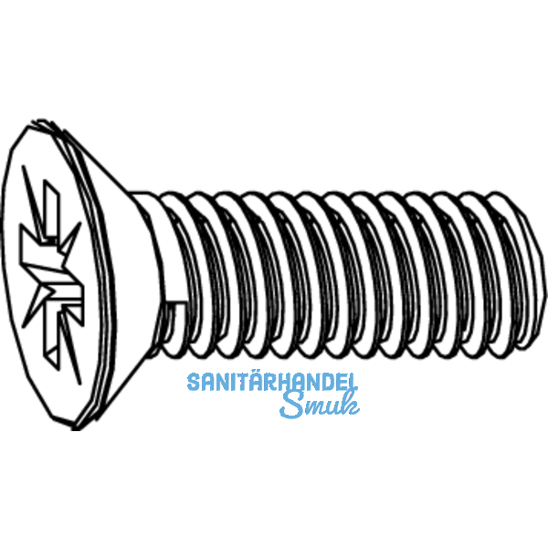 MACO MM Senkkopfschraube M4x8, fr Eckumlenkung kurz, silber (101339)