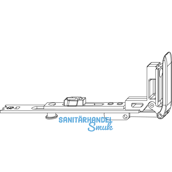 MACO MM Stulpflgelverschluss waagrecht, FFB 230-800 mm, silber (202251)