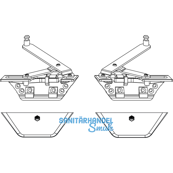 MACO SKB-S/SE Grundkarton Gleitscheren, FFB 620-1650 mm, silber (103073)