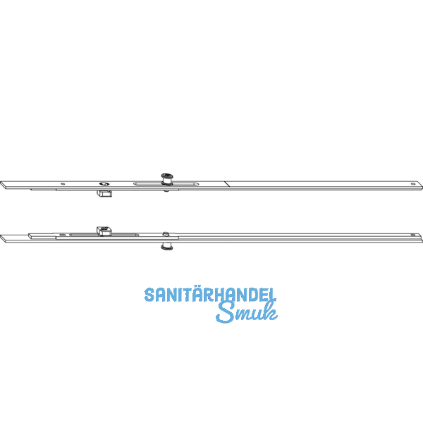 MACO SKB-Z Breitenteile-Set Gr. 1, 1iS, FFB 720-1050 mm, silber (455519)