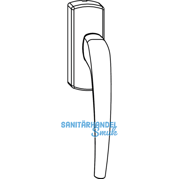 MACO SKB-Z Drehgriff fr Kupplungslasche, links, Aluminium silber eloxiert