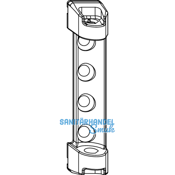 MACO Scherenlager PVC, 3 mm Positionszapfen, 100 kg, wei (204039)